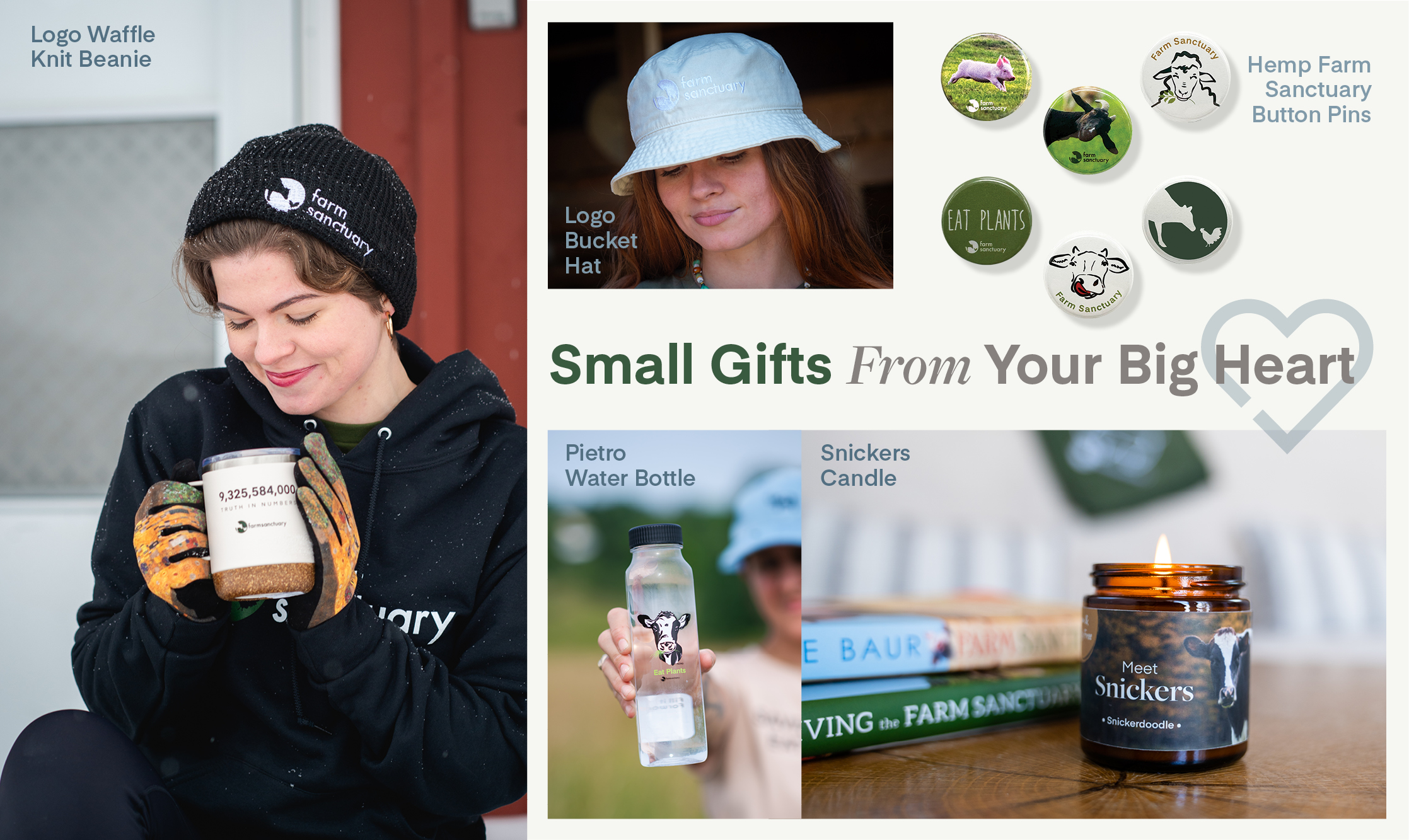 Shop small gifts from your big heart