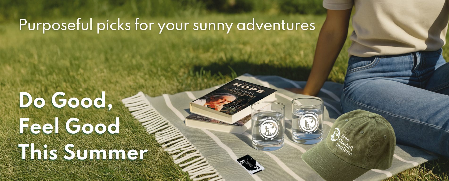 Purposeful picks for your sunny adventures. Do good, feel good this summer.
